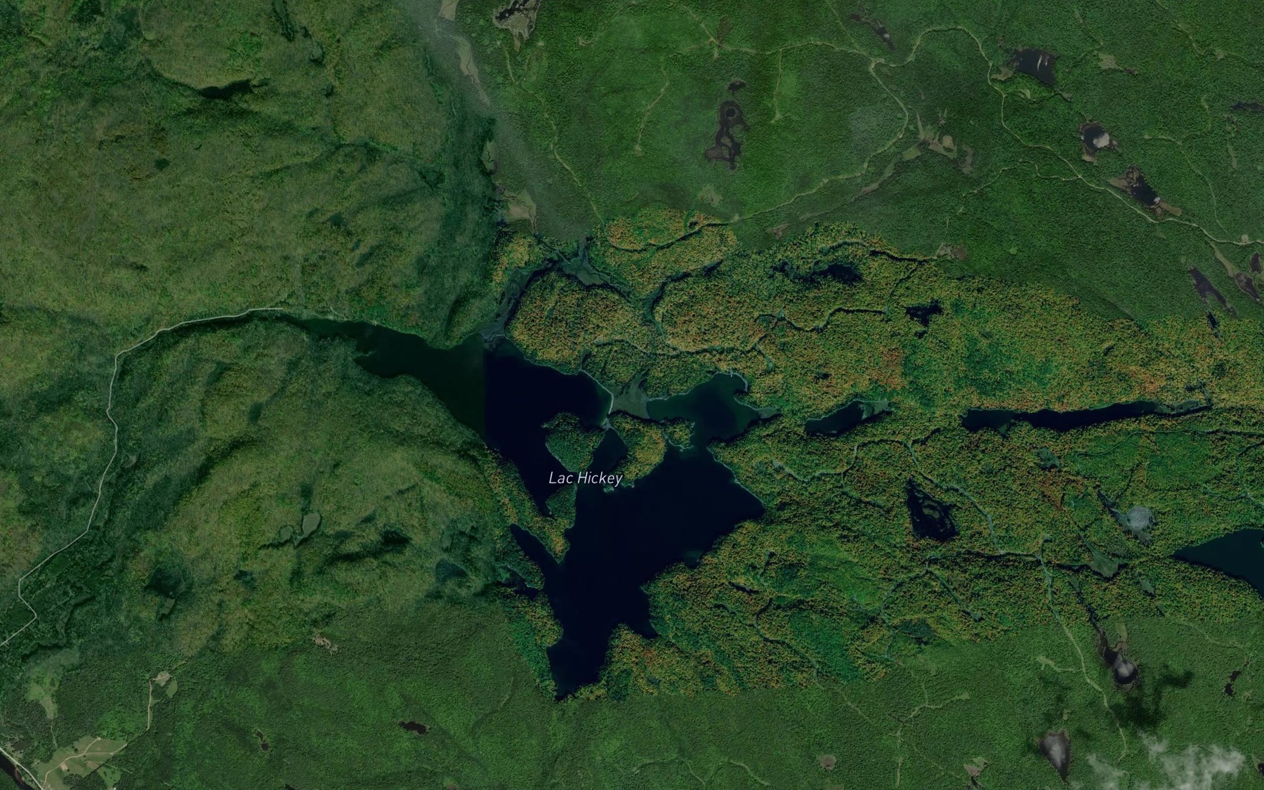 Satellite map of the Ruisseau McKay