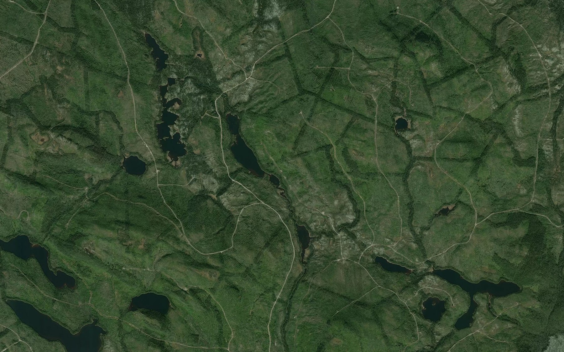 Satellite map of the Lac des Lignees