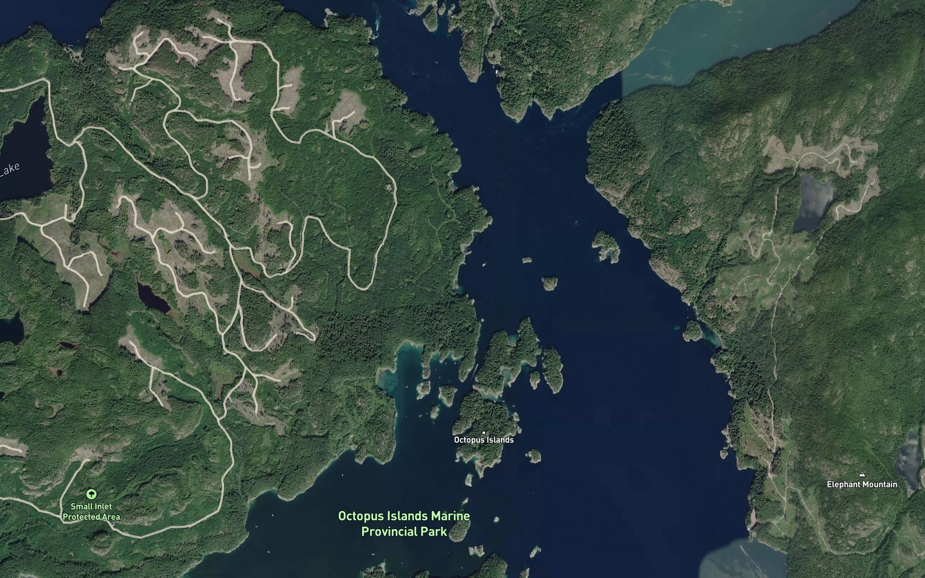 Satellite map of the Bodega Anchorage