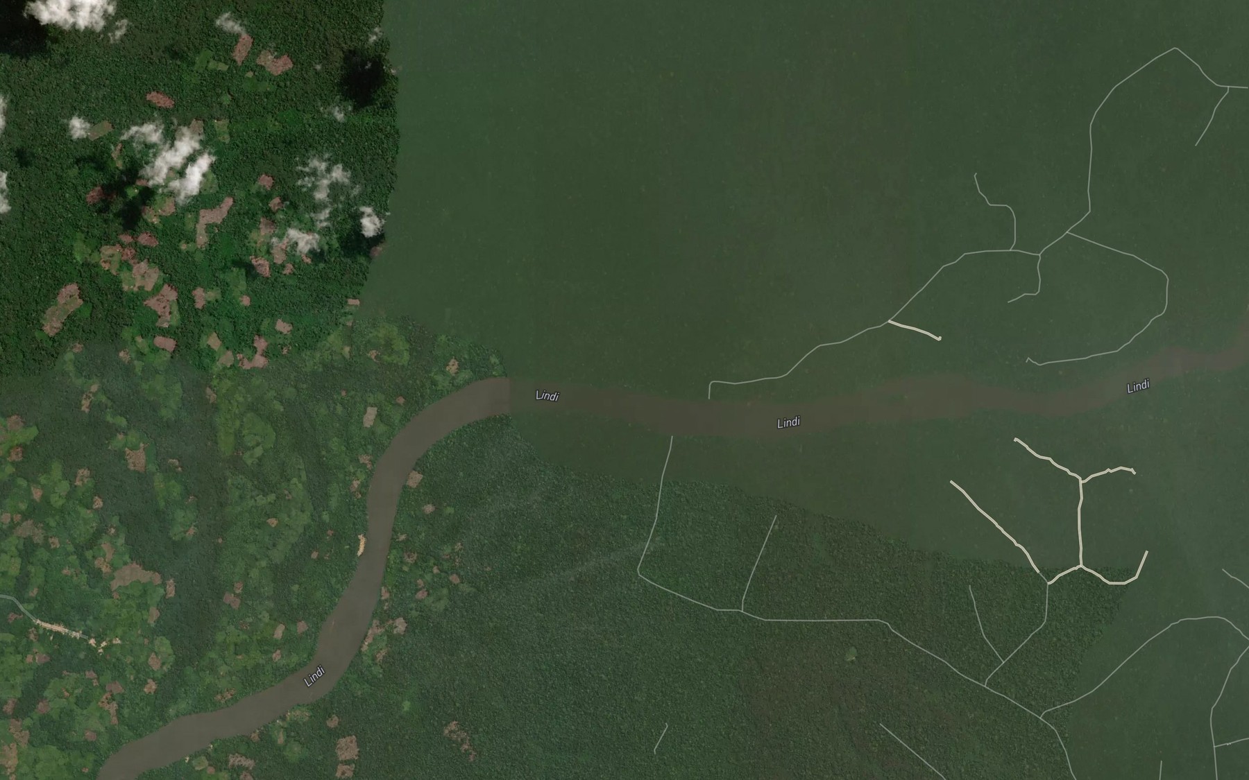 Satellite map of the Eboge