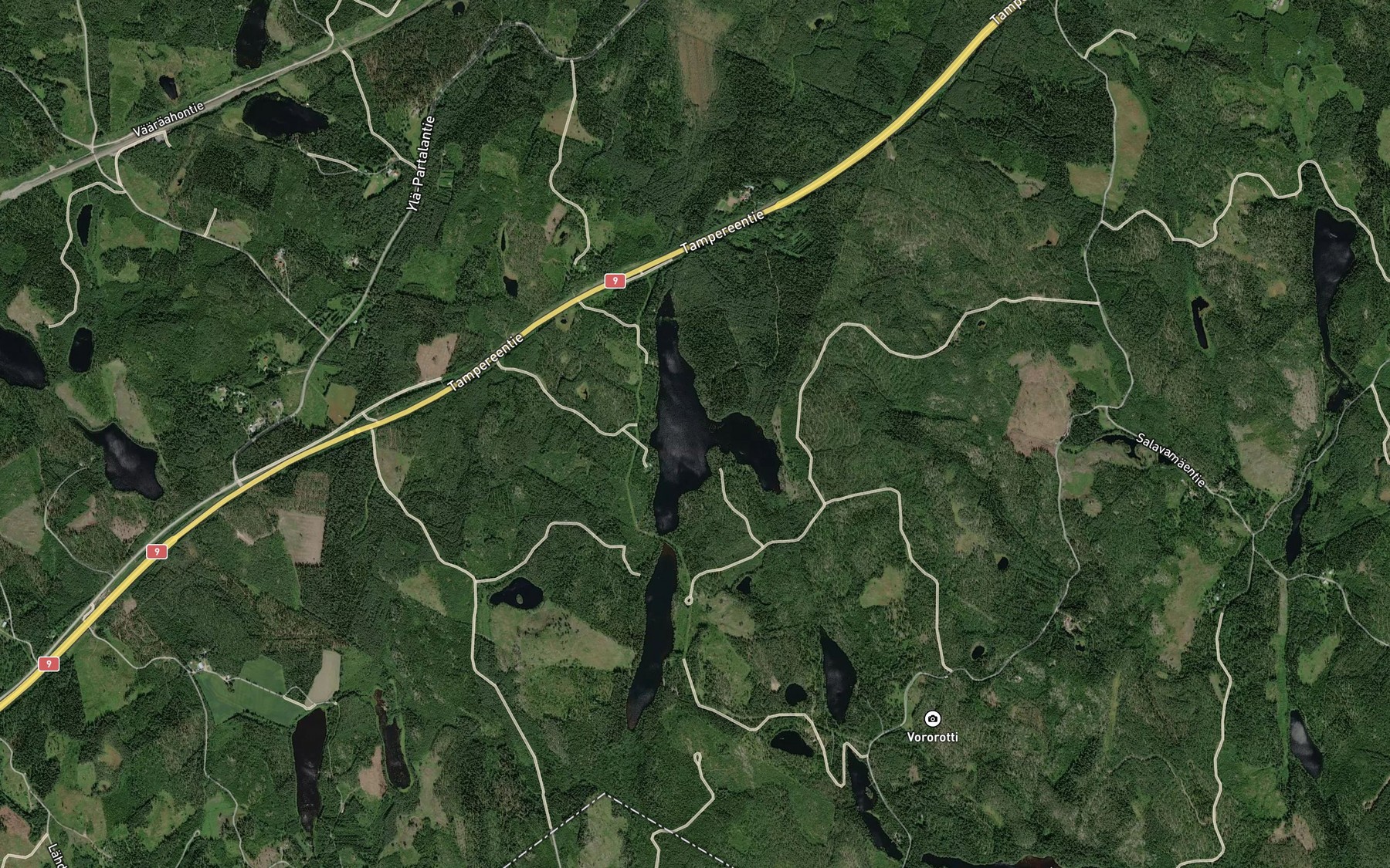 Satellite map of the Iso-Mantynen