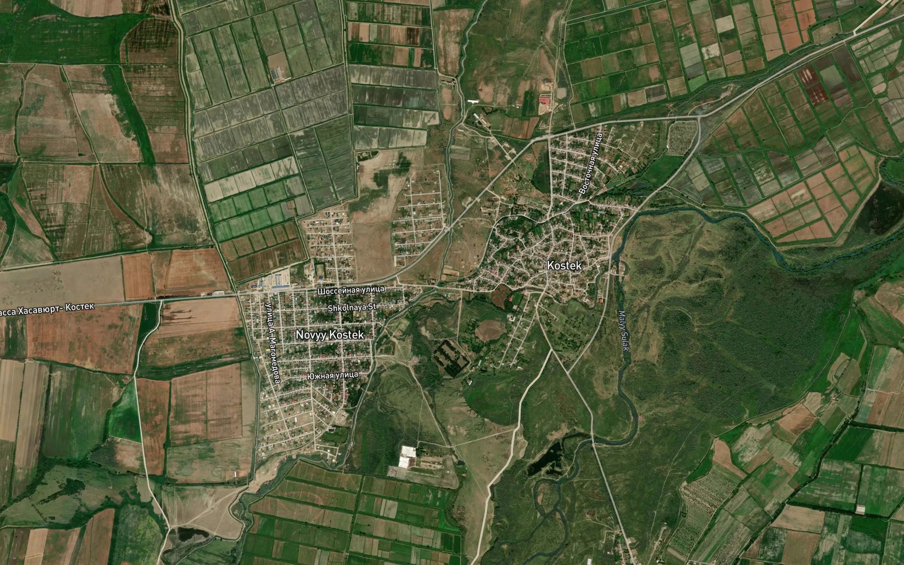 Satellite map of the Kanal Vartazar