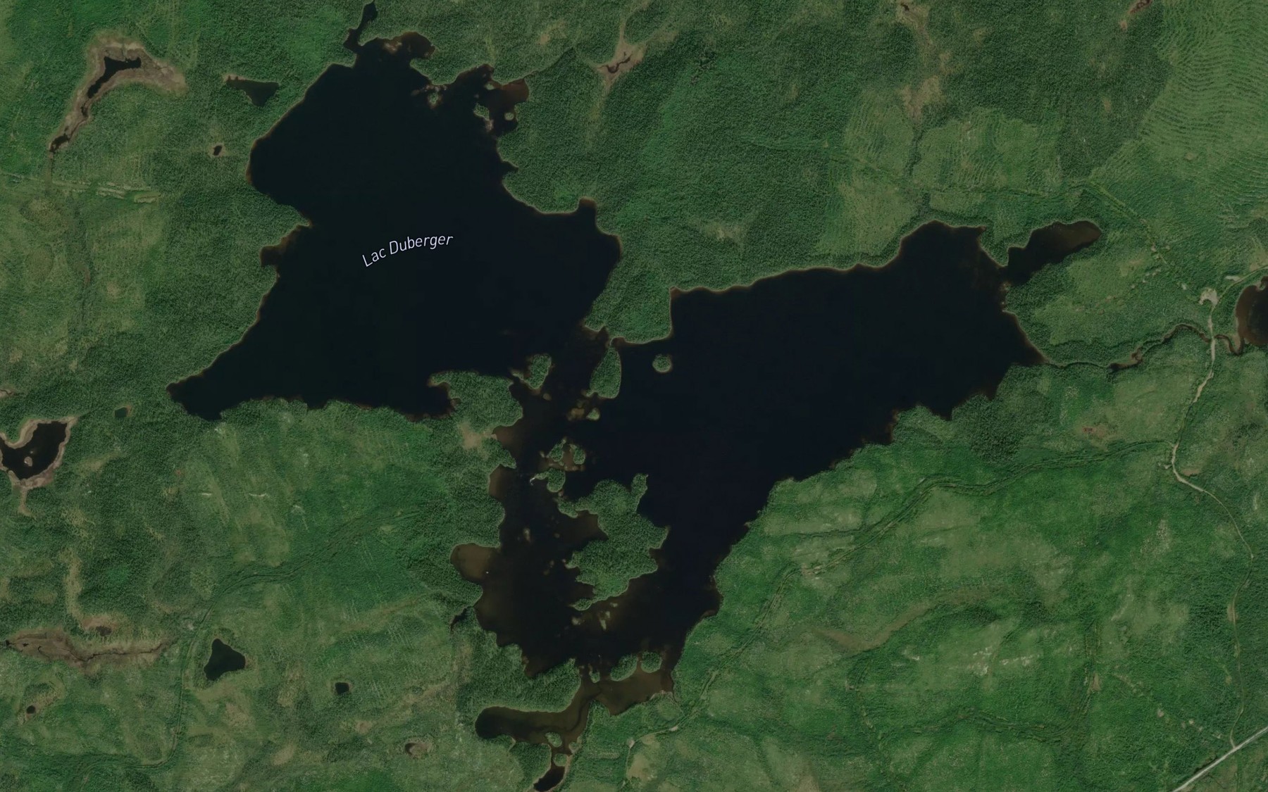 Satellite map of the Lac Duberger
