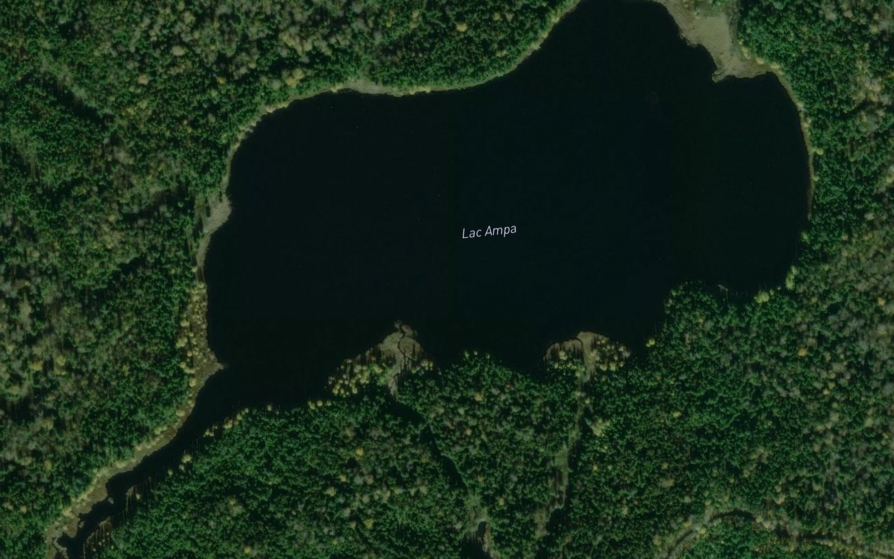 Satellite map of the Lac Ampa