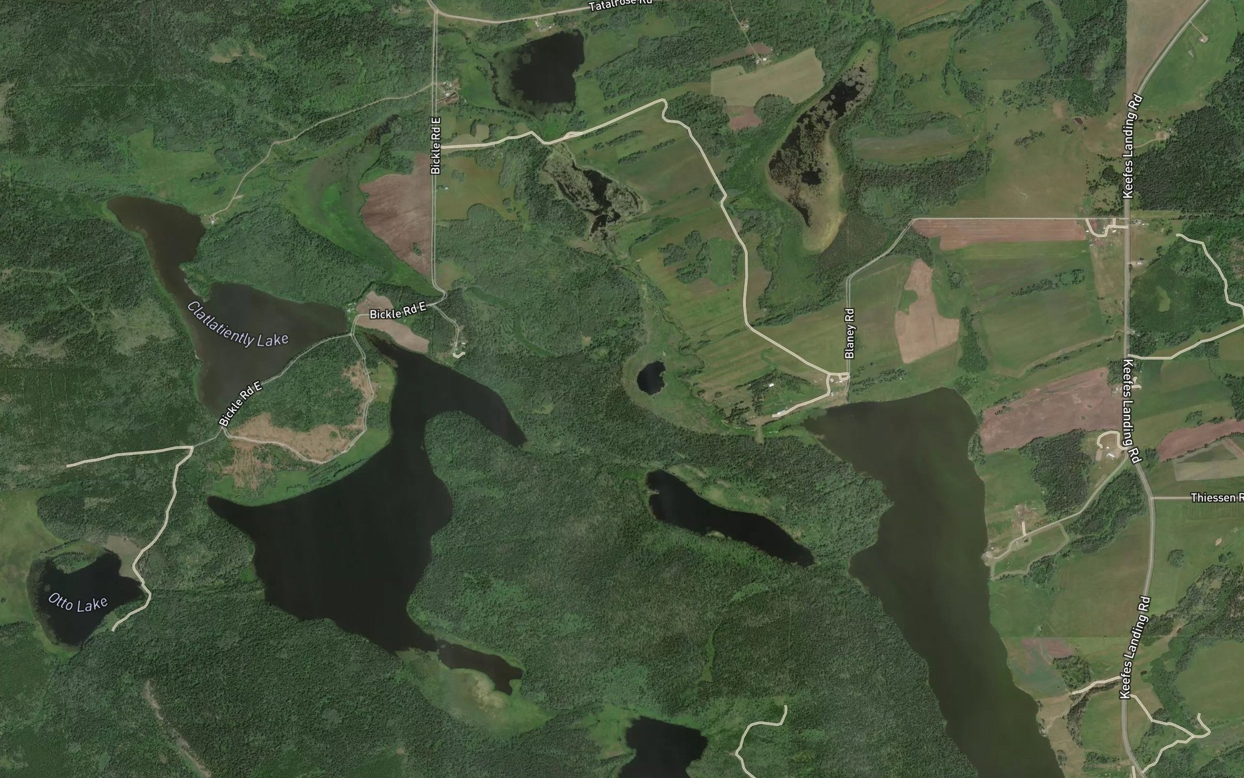 Satellite map of the Jack WeekesCreek