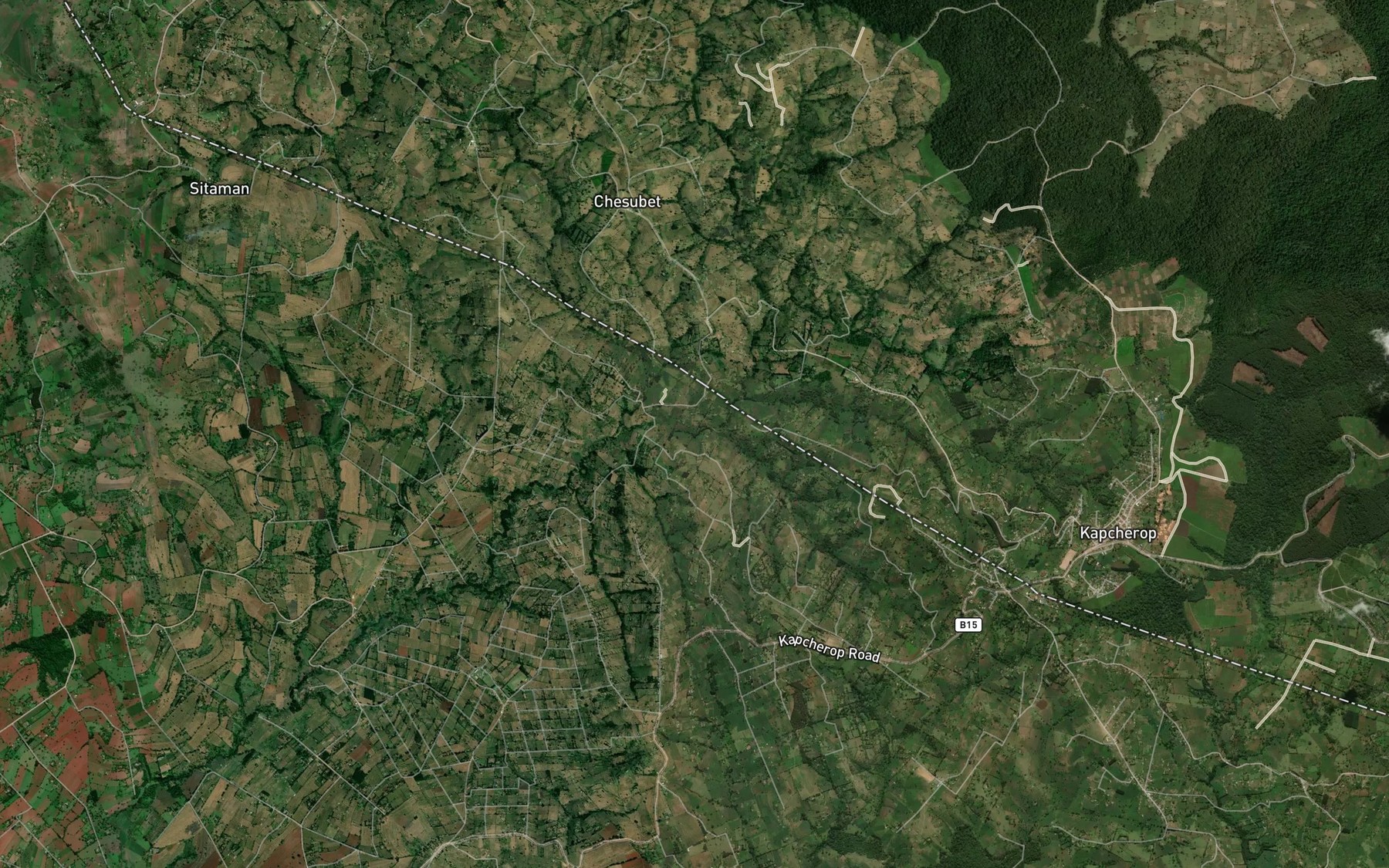 Satellite map of the Sioum
