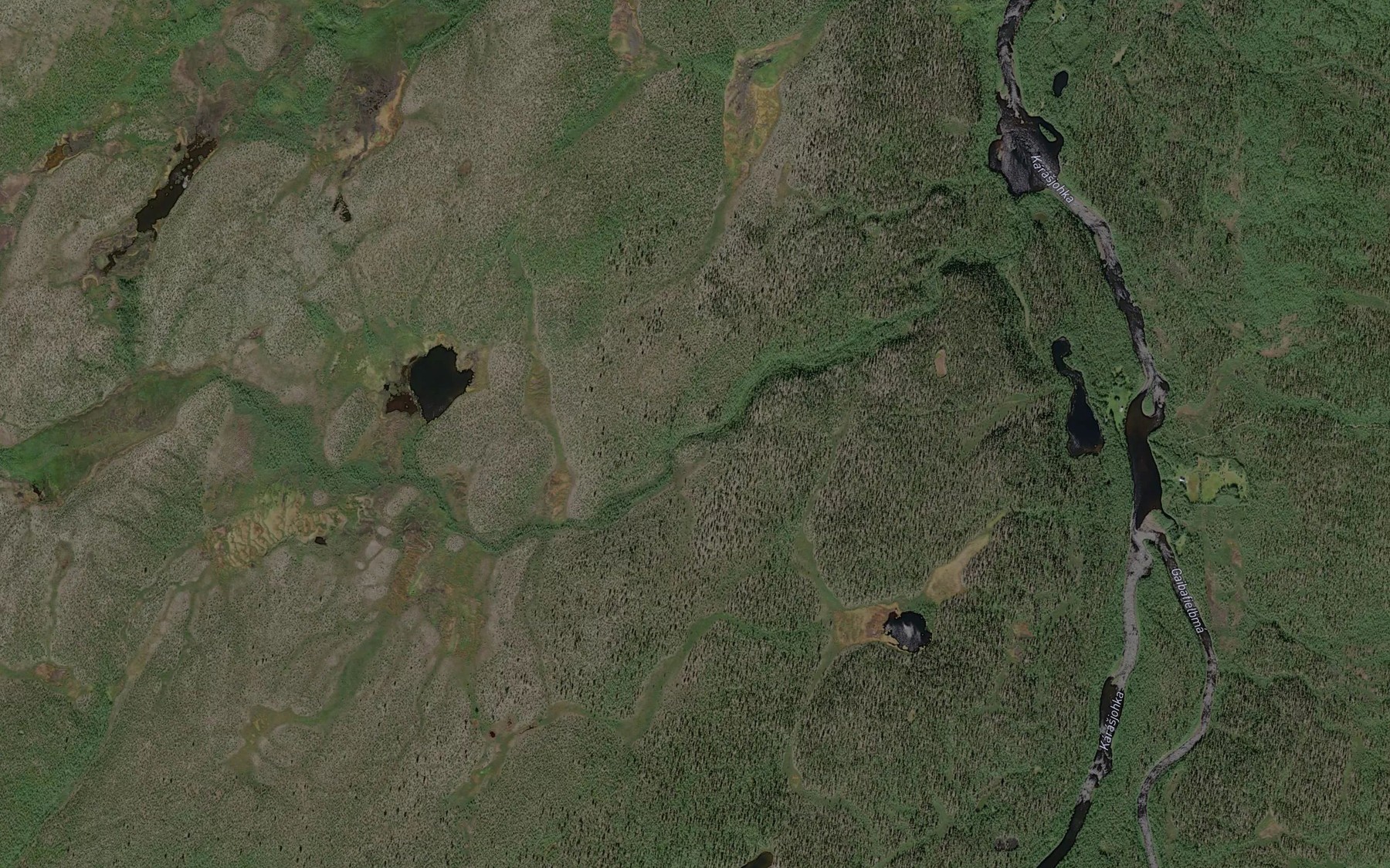 Satellite map of the Haeikajakka