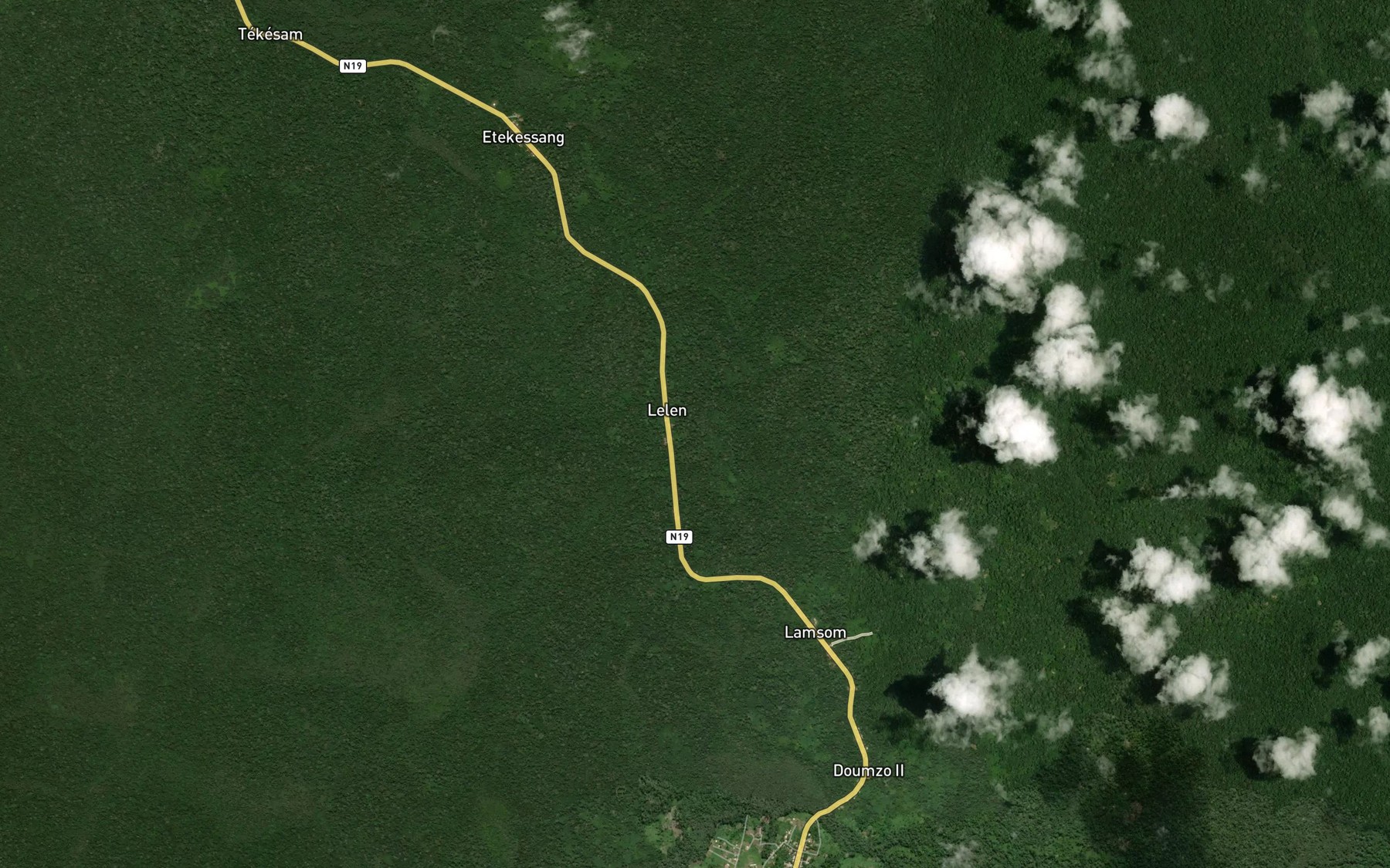 Satellite map of the Bokba