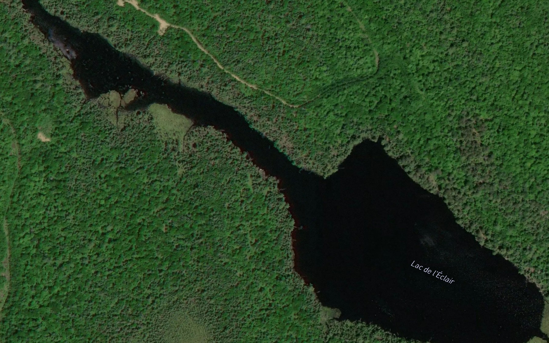 Satellite map of the Lac de l'Eclair