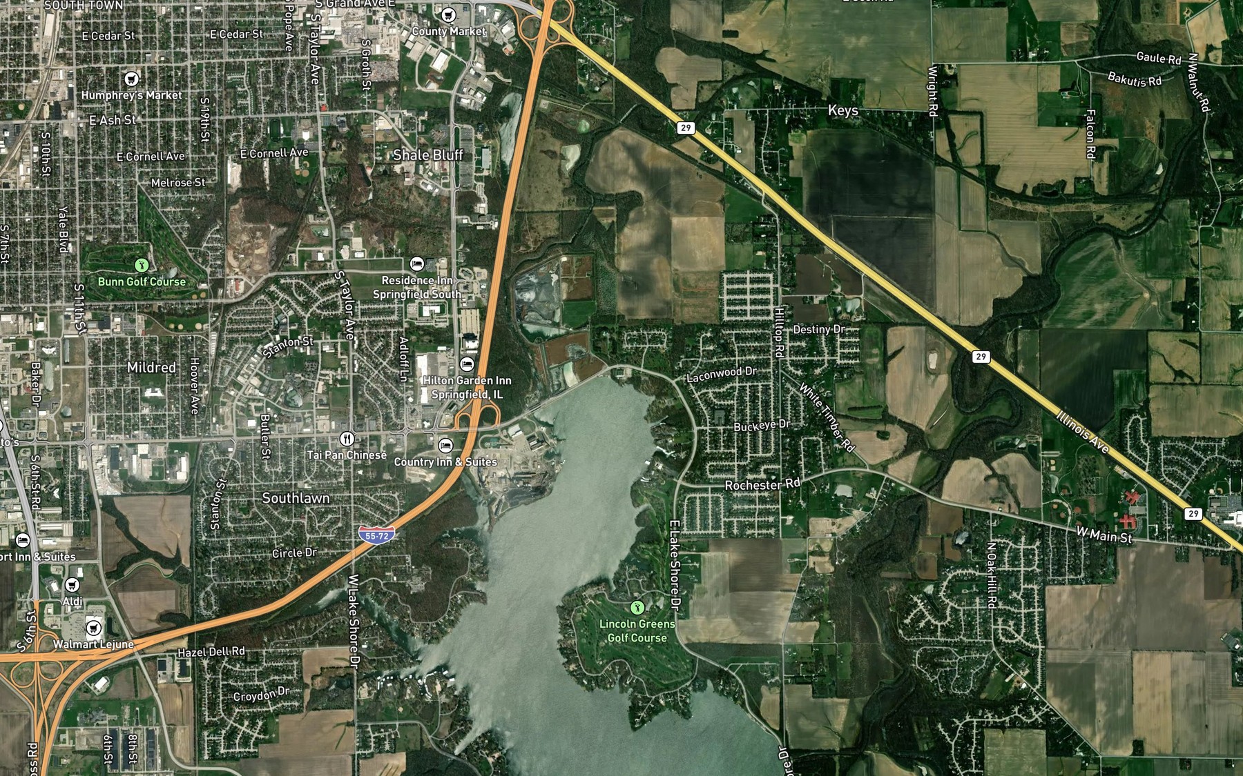 Satellite map of the Spot 3