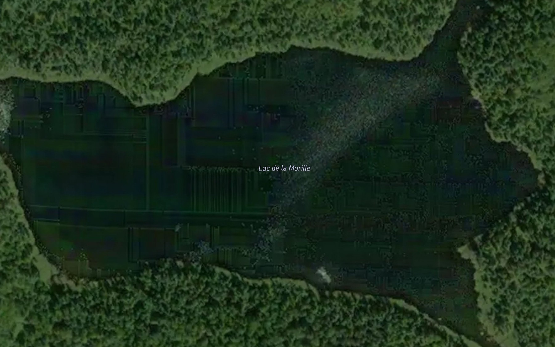 Satellite map of the Lac de la Morille
