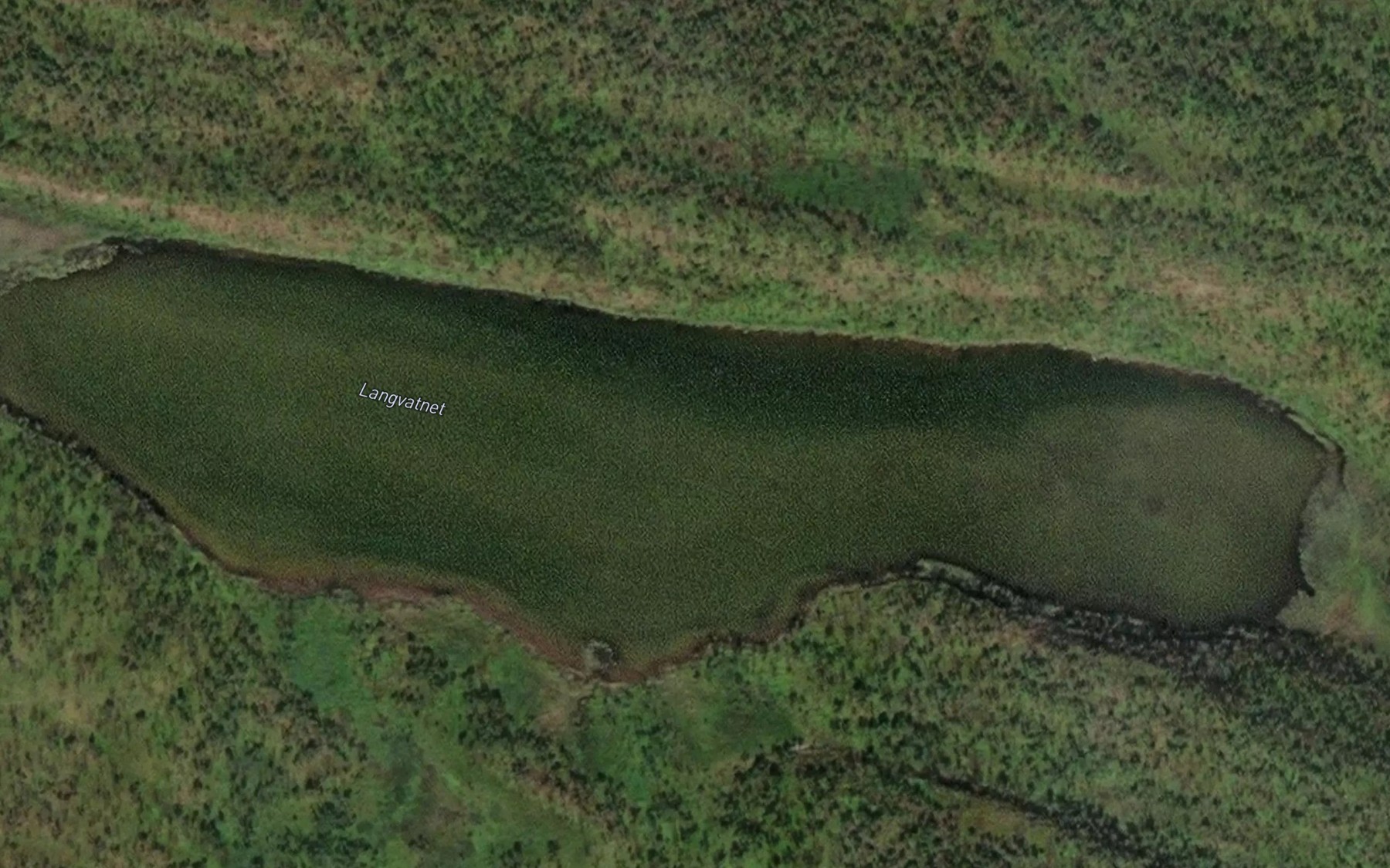 Satellite map of the Langvatnet