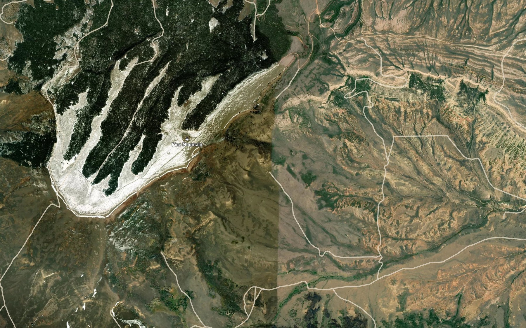 Satellite map of the Jim Spring