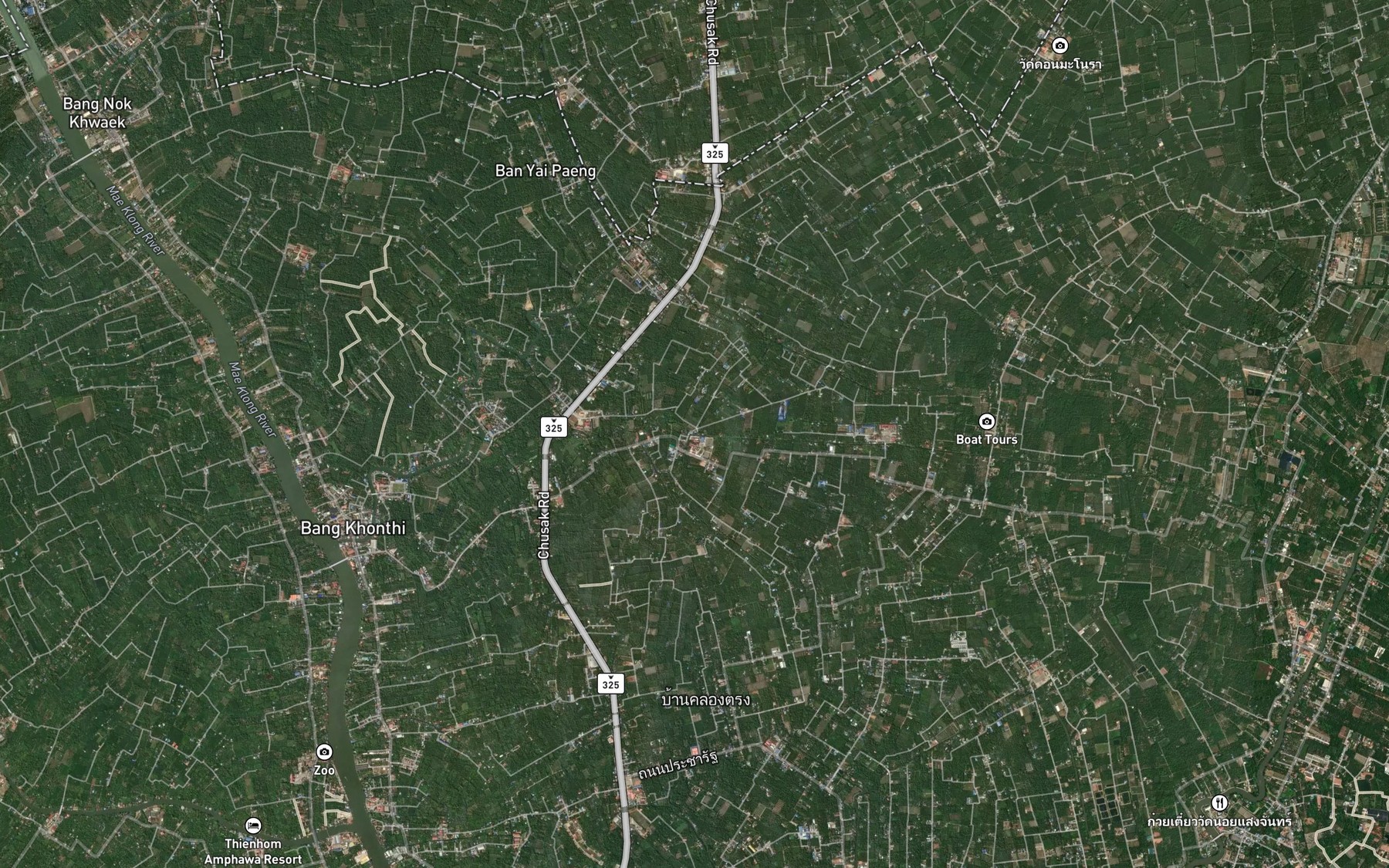 Satellite map of the Khlong Tha Kha