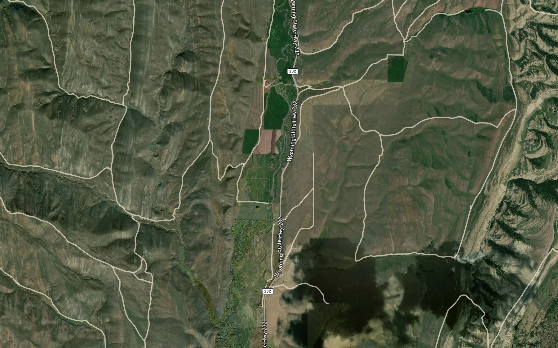 Satellite map of the Perry and Partridge Ditch