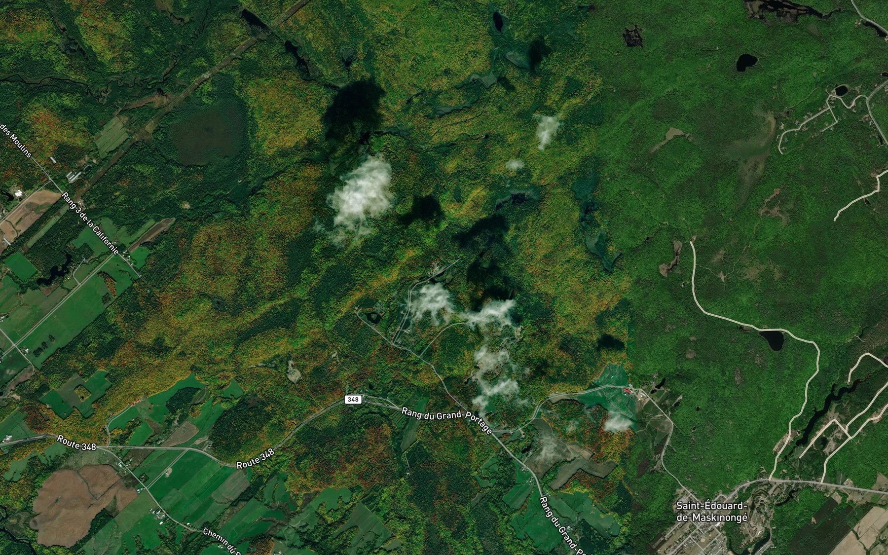Satellite map of the Lac Marianne