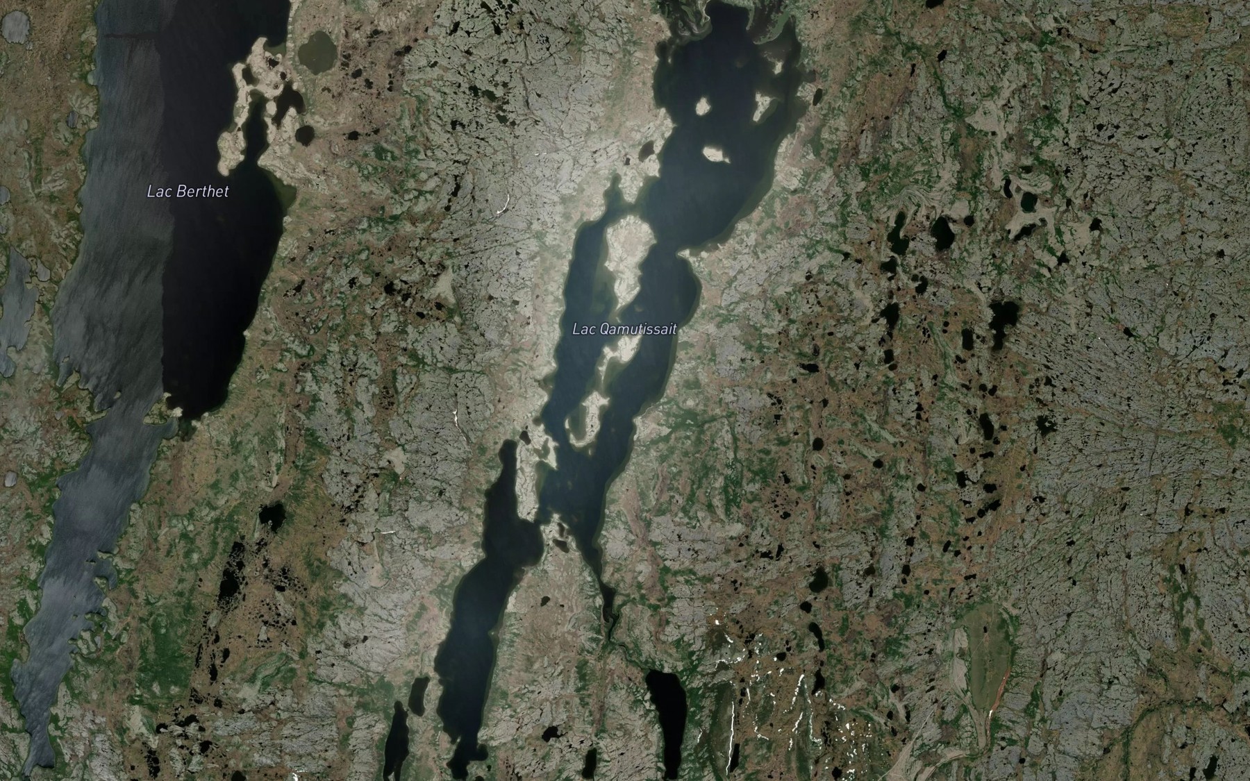 Satellite map of the Lac Qamutissait
