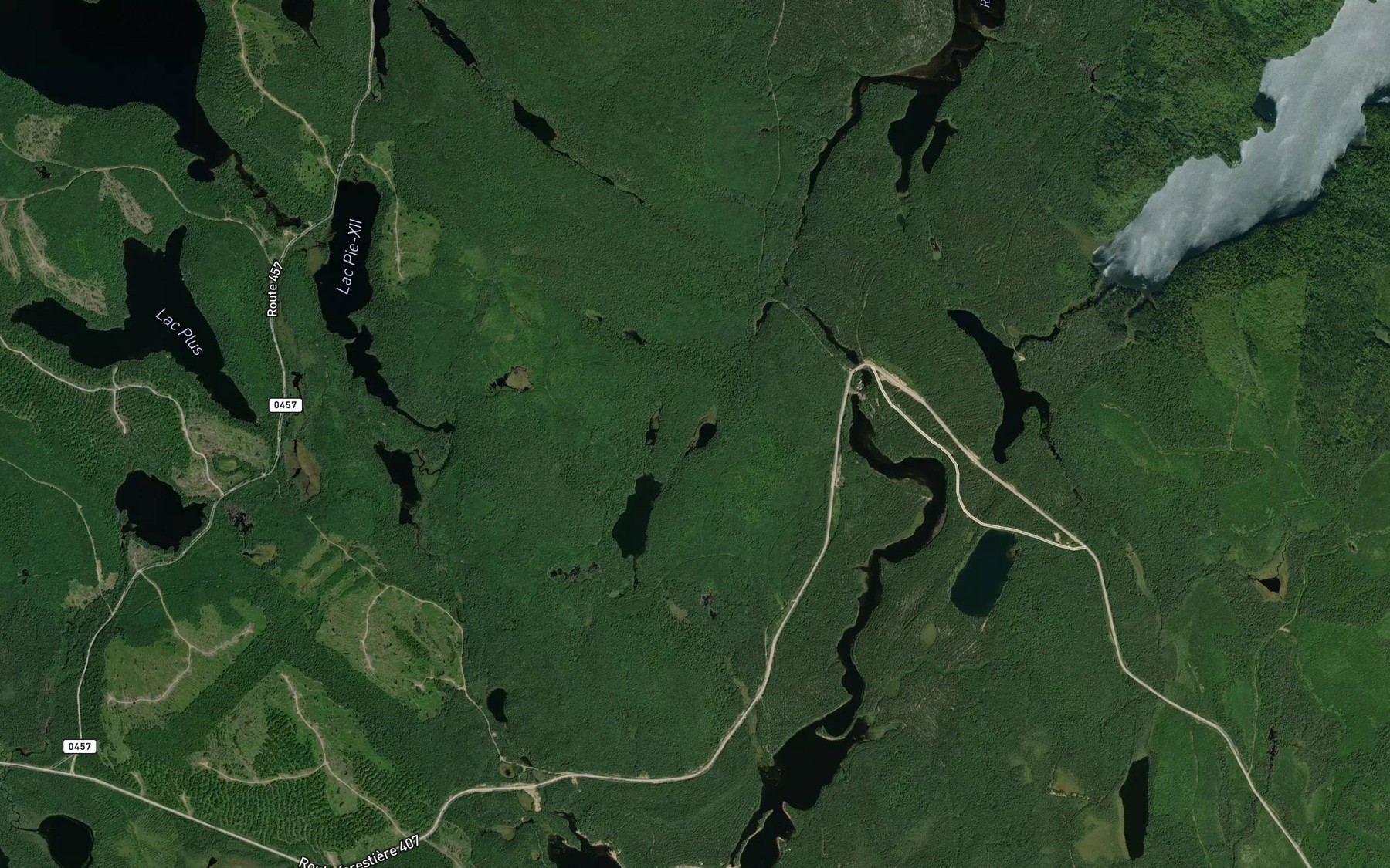 Satellite map of the Lac Judd