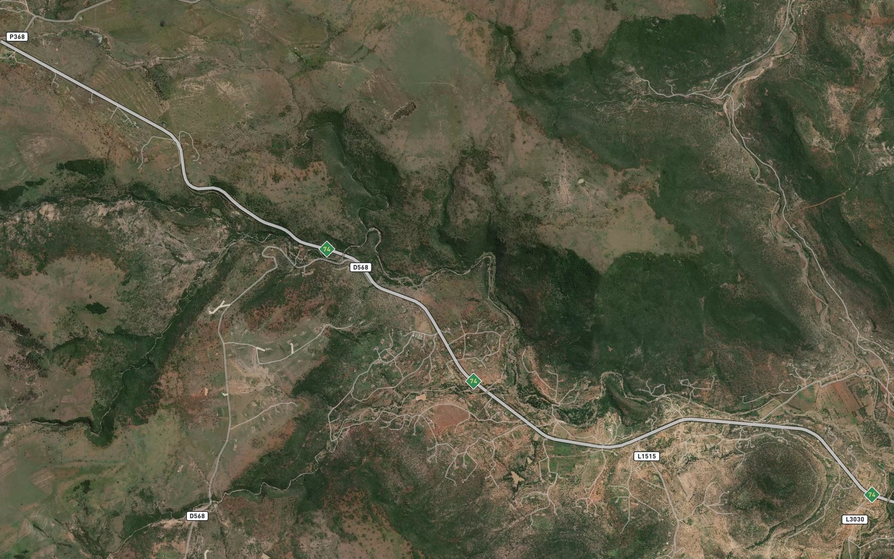 Satellite map of the Ncolobaan