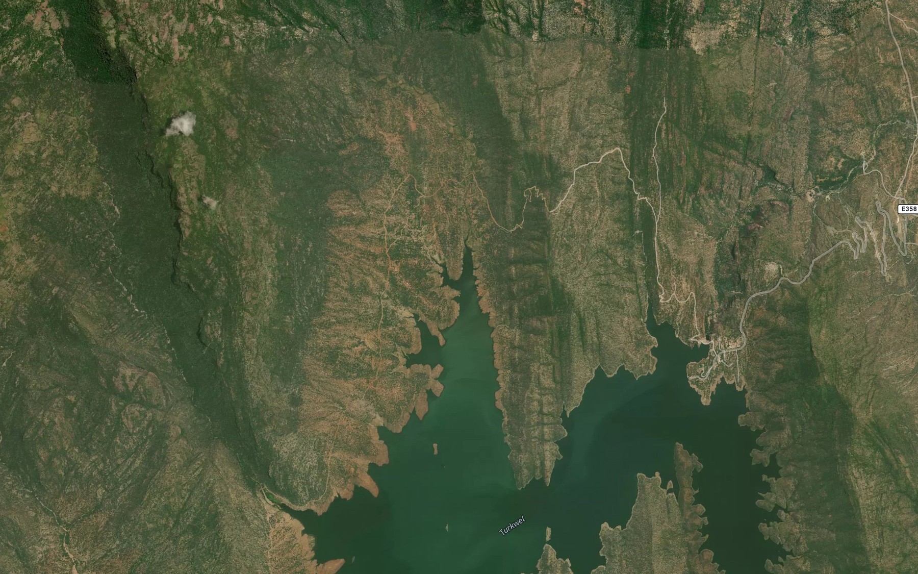 Satellite map of the Seruach