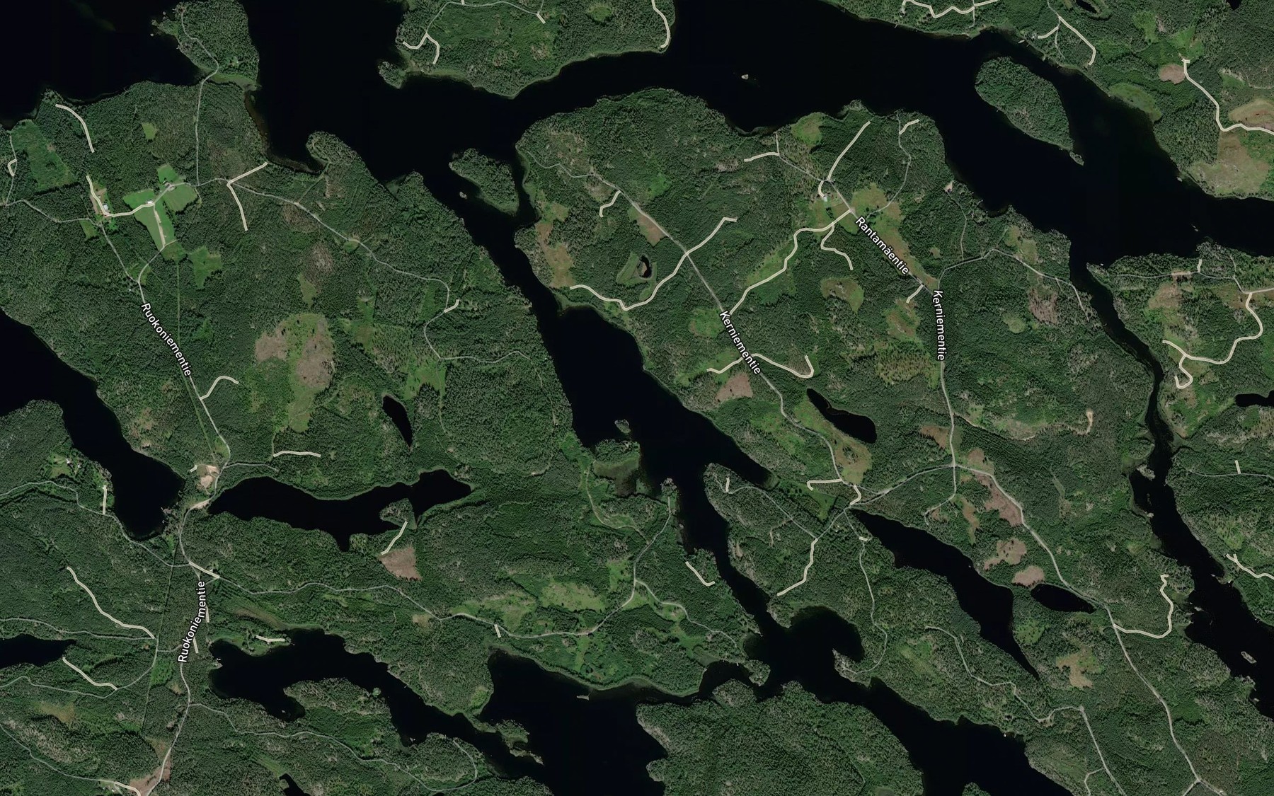 Satellite map of the Nokisalmi