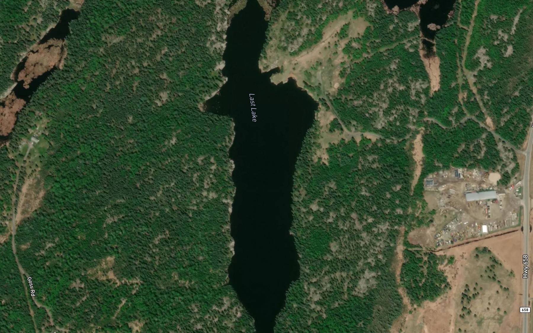 Satellite map of the Last Lake