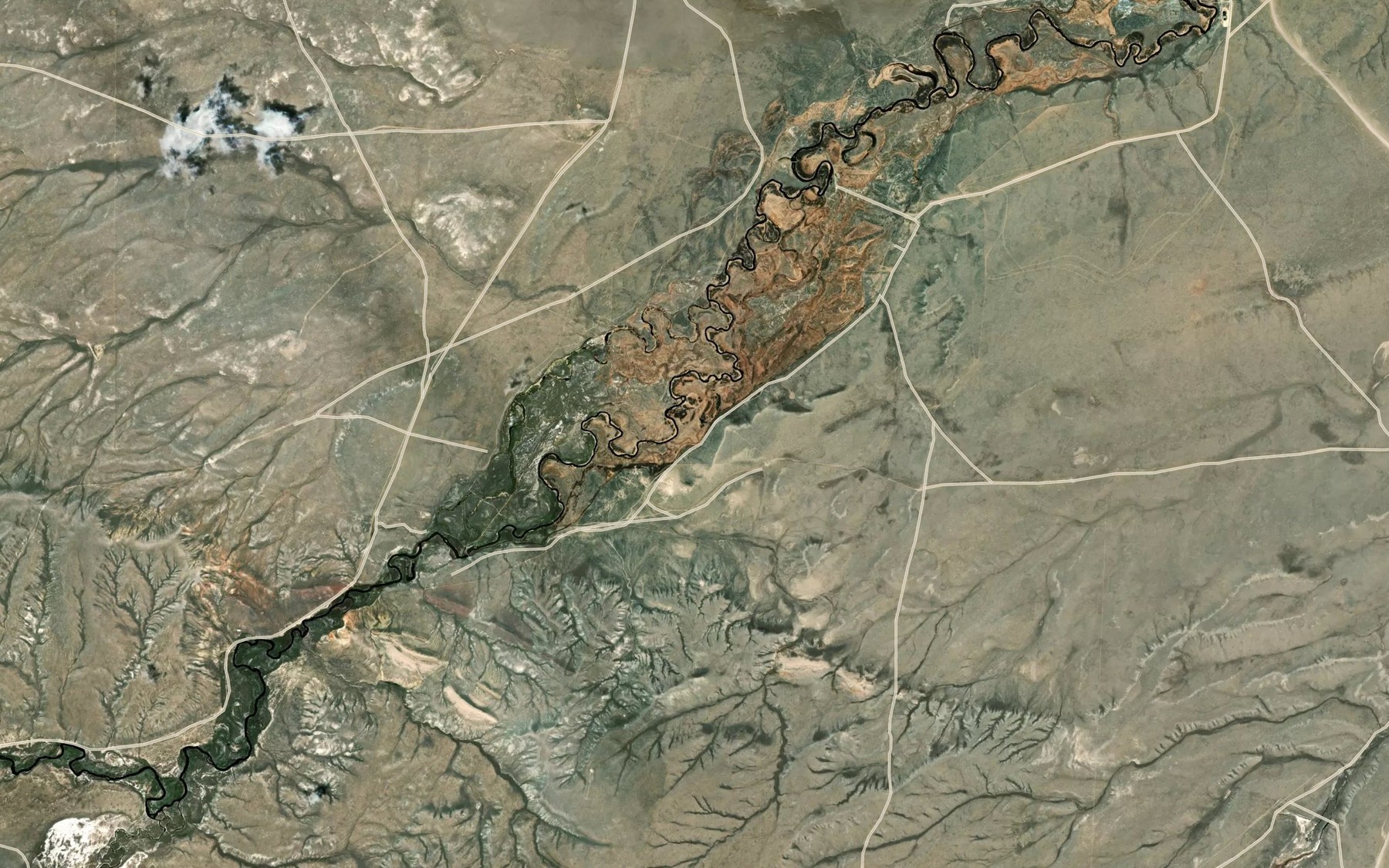 Satellite map of the Graham and Farmsley Ditch Number 2