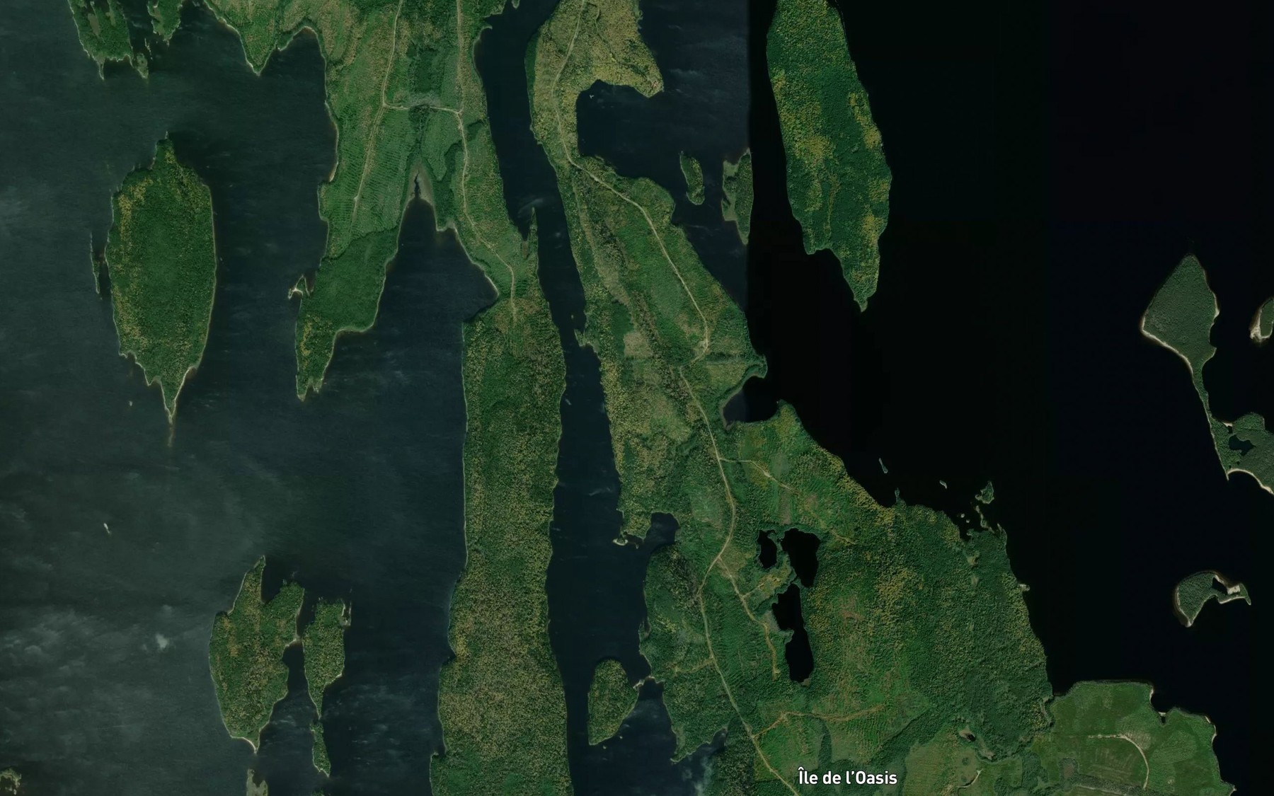 Satellite map of the Baie Kapiskitcitciwecimok
