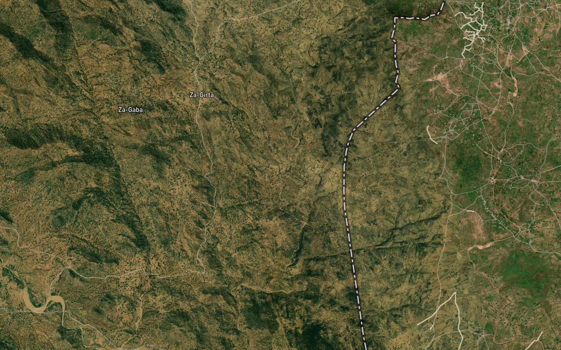 Satellite map of the Mayo Muti