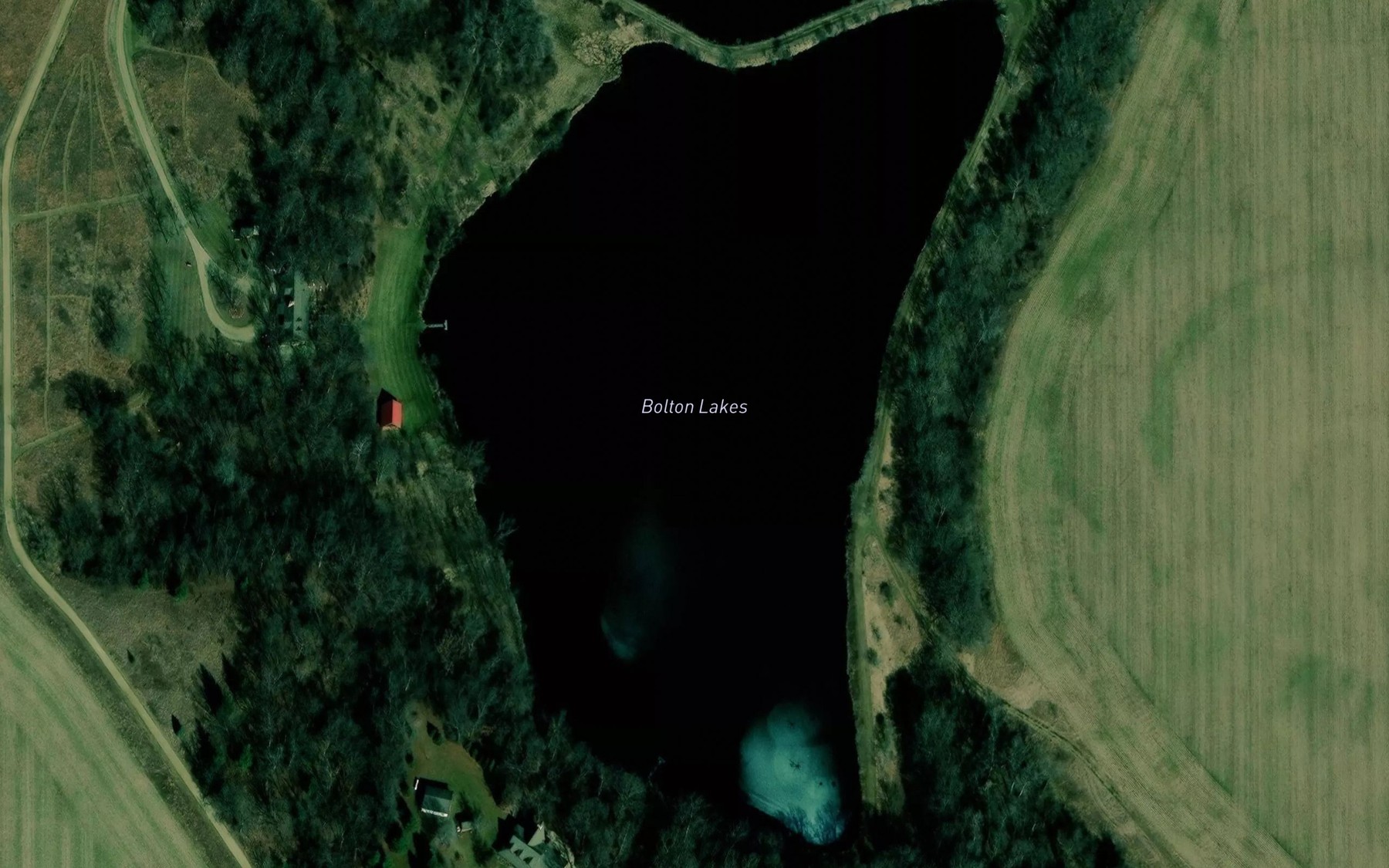 Satellite map of the Bolton Lakes