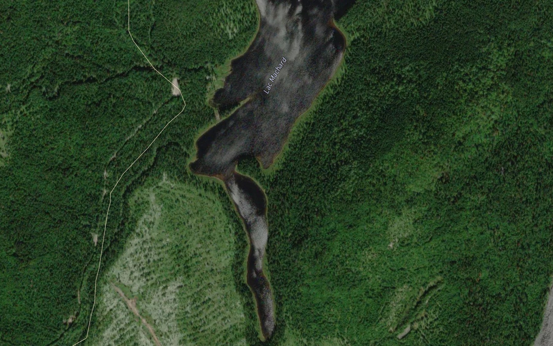Satellite map of the Lac Machard