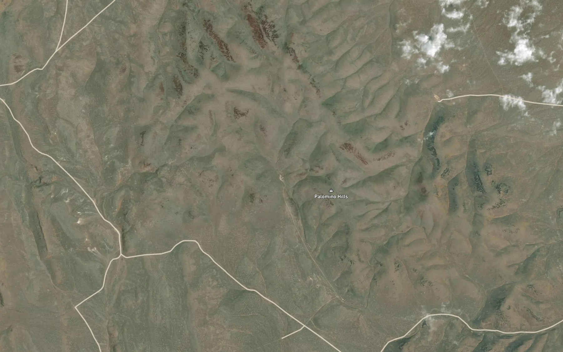 Satellite map of the Two Day Reservoir