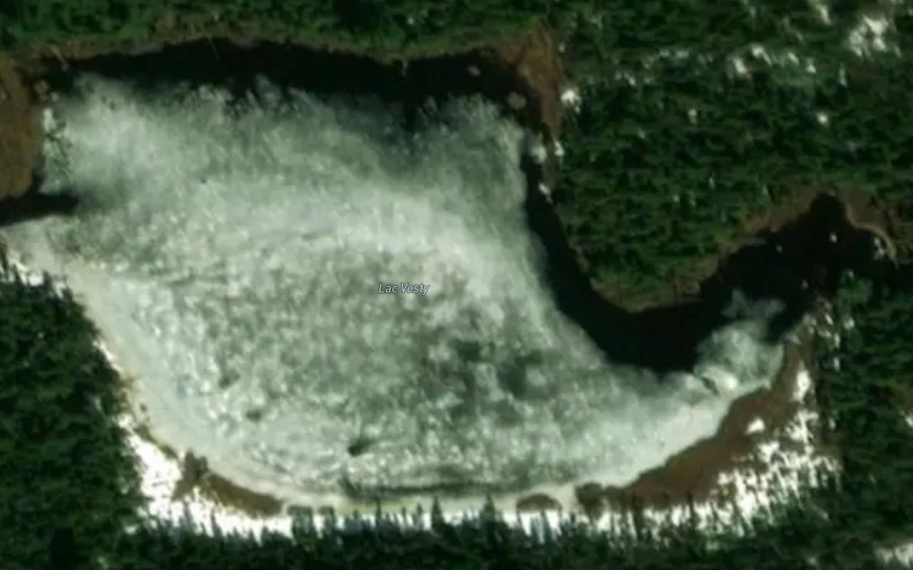 Satellite map of the Lac Albine