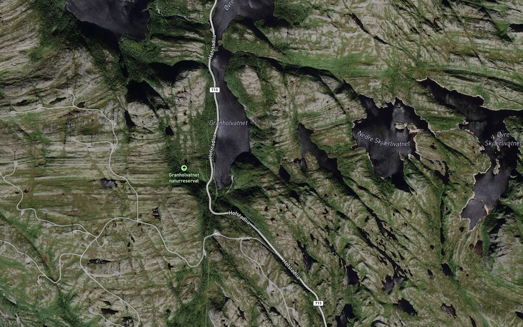 Satellite map of the Elgvikbekken