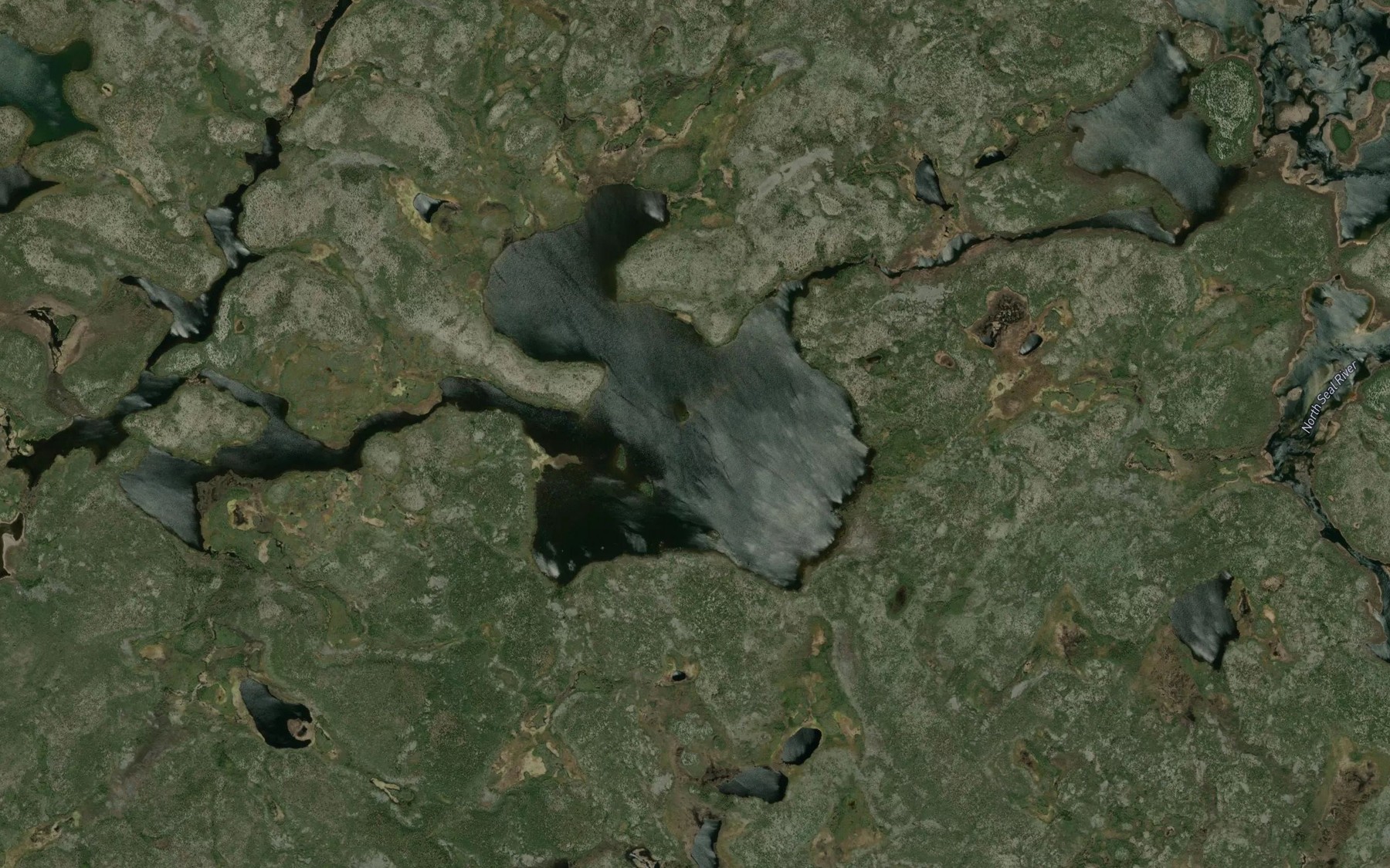 Satellite map of the Rudko Lake
