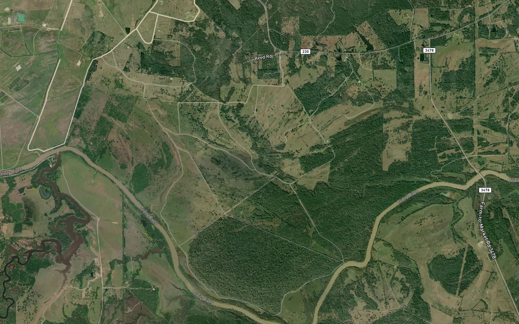 Satellite map of the Melton Branch