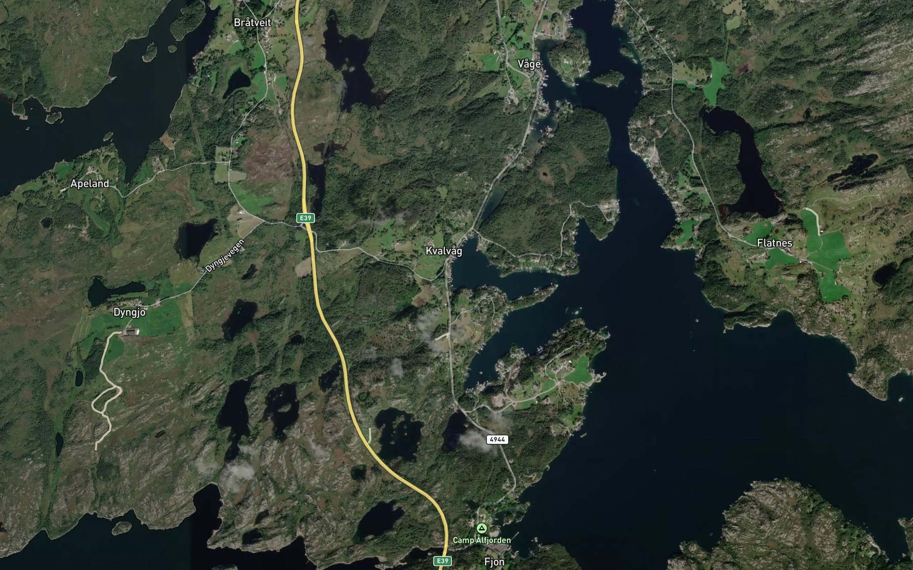 Satellite map of the Vagen,nordre