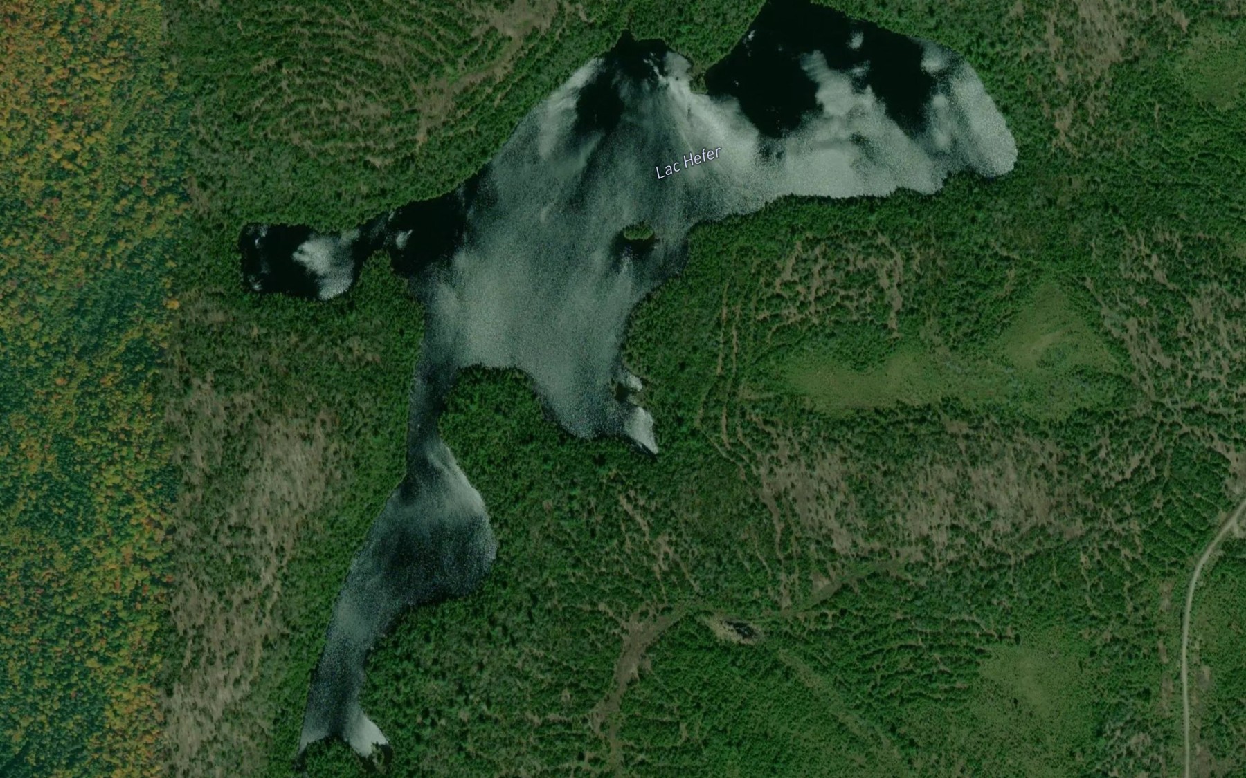 Satellite map of the Lac Hefer