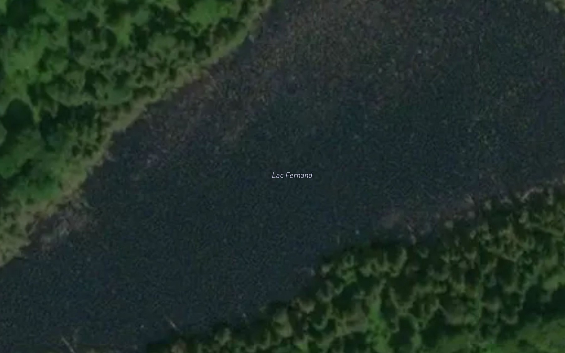 Satellite map of the Lac Fernand