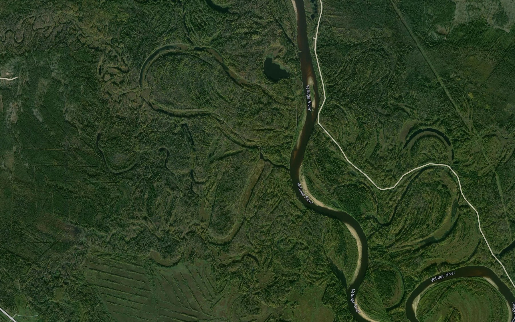 Satellite map of the Malyy Utras