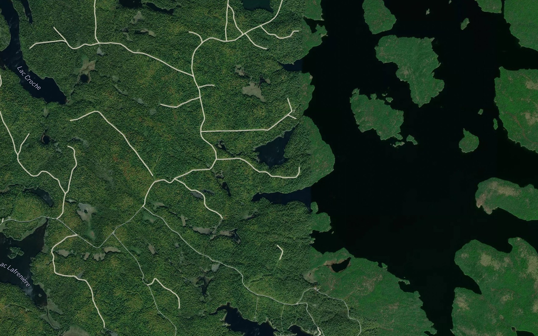 Satellite map of the Baie Thompson