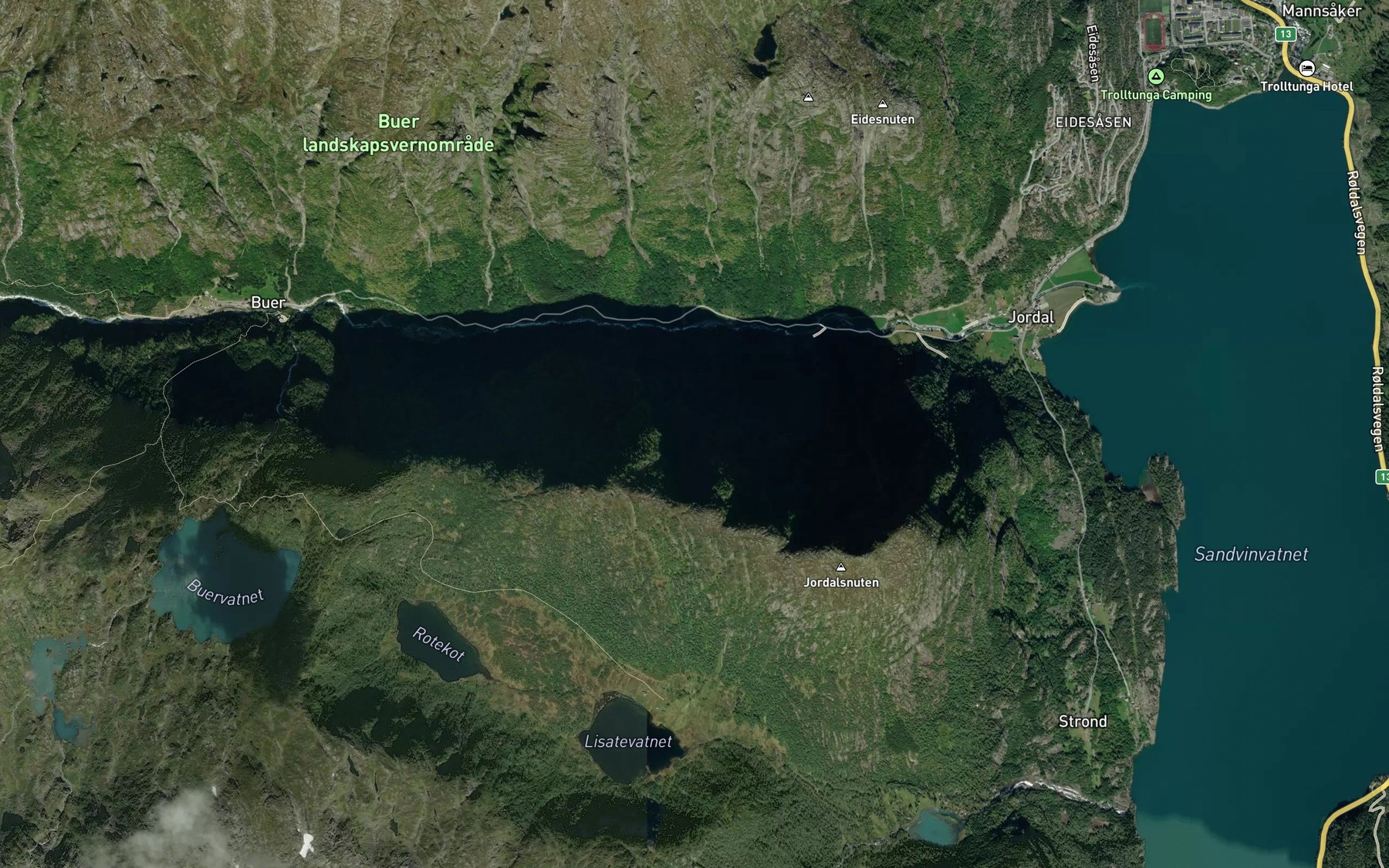 Satellite map of the Drebekk