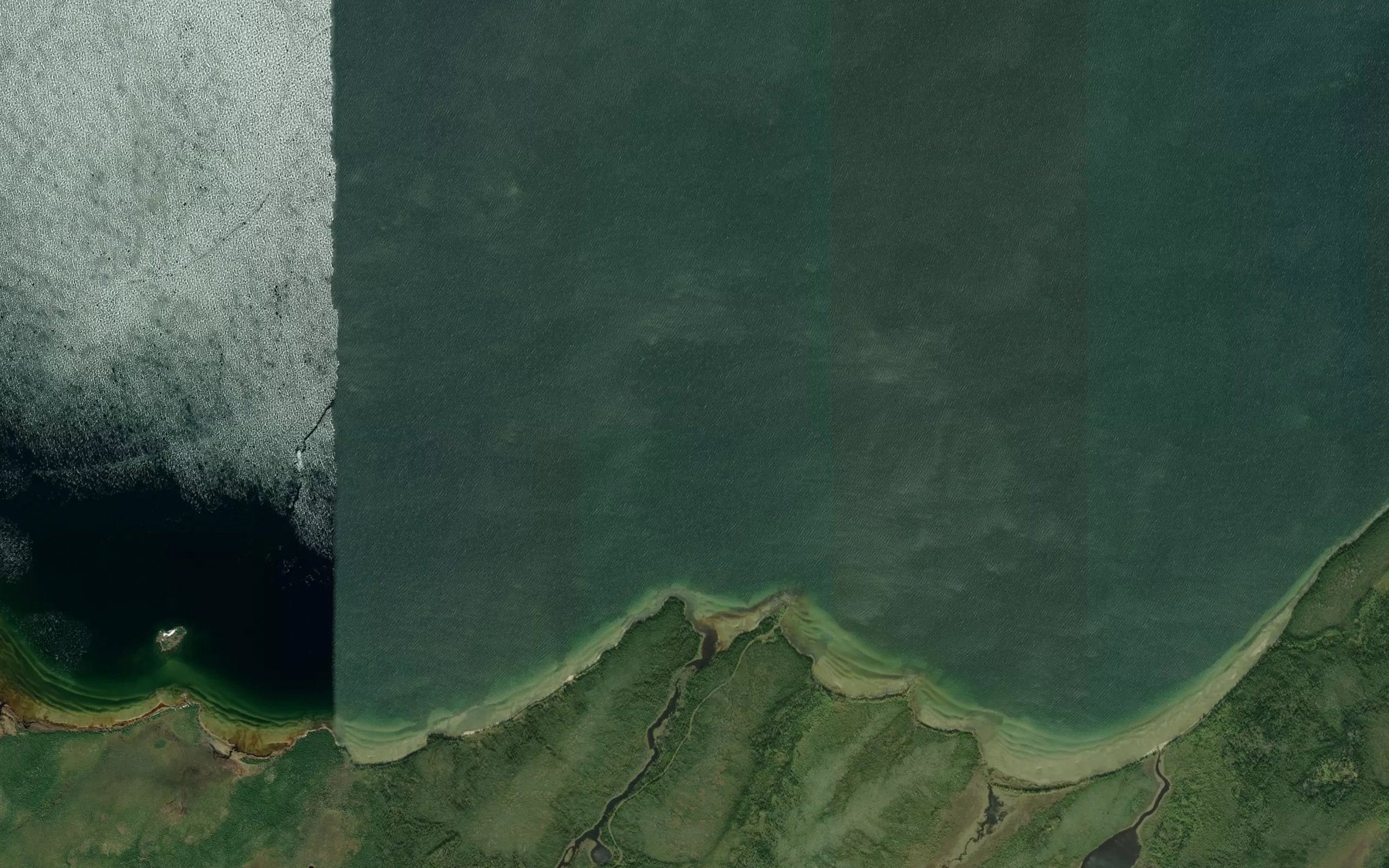 Satellite map of the Beardy Creek
