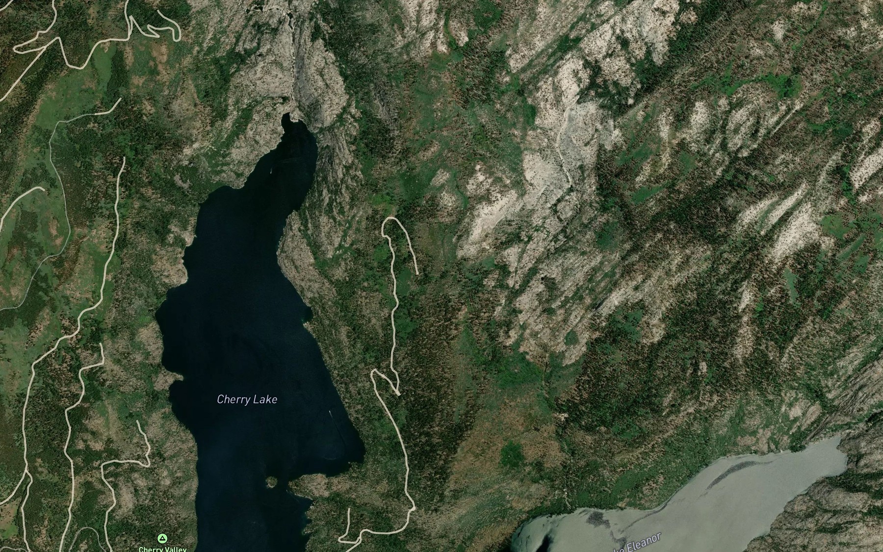 Satellite map of the Shingle Spring