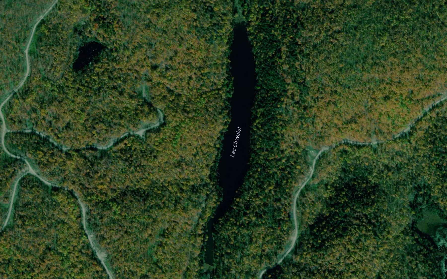 Satellite map of the Lac Chavelot