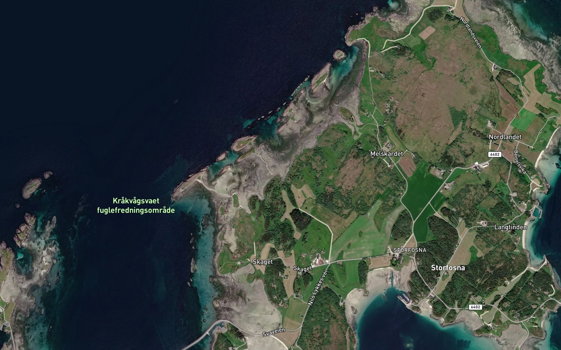 Satellite map of the Vadosen