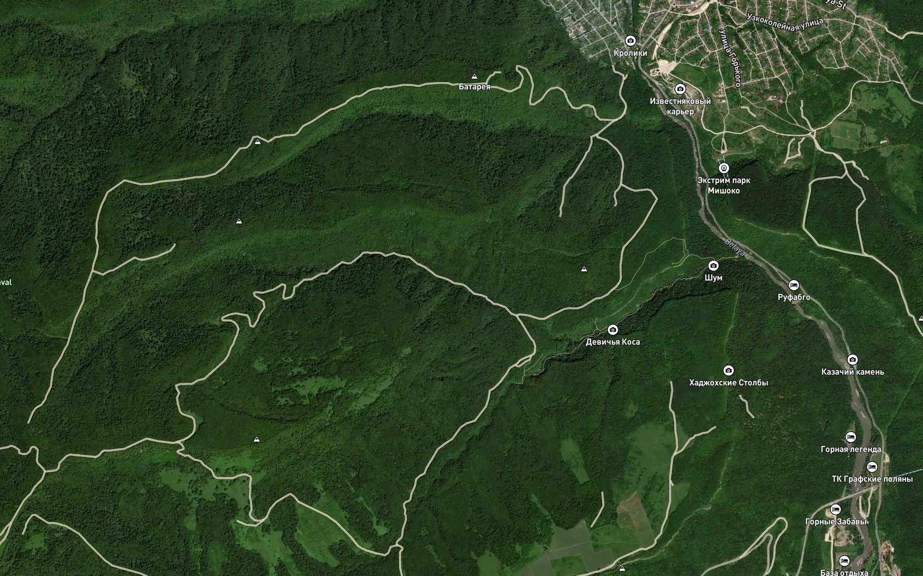 Satellite map of the Bachurina