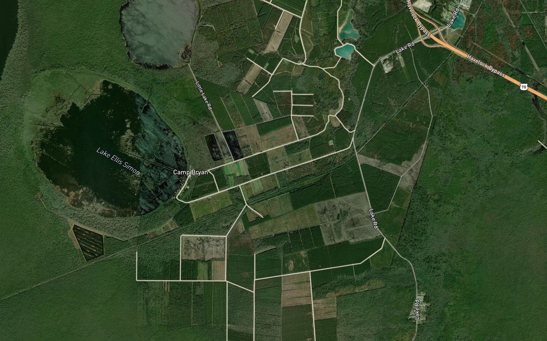 Satellite map of the Middle Canal