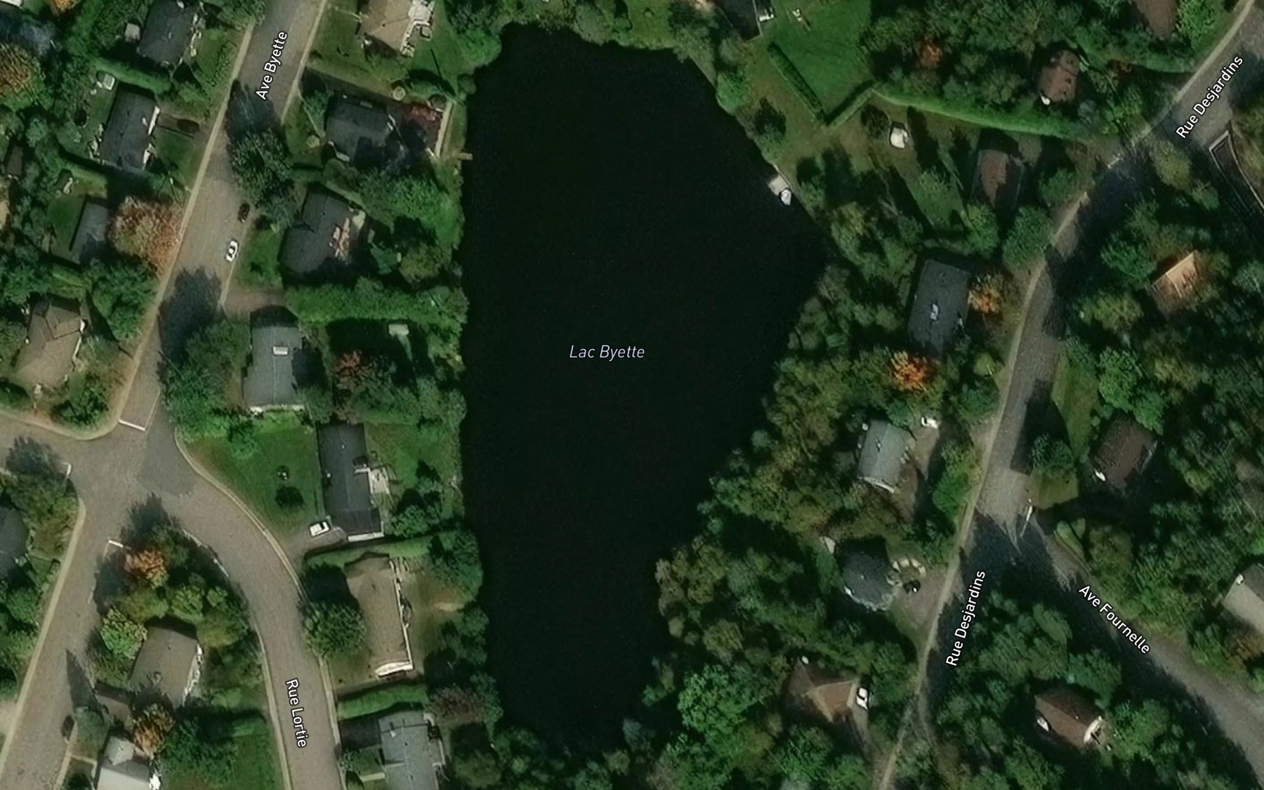 Satellite map of the Lac Byette