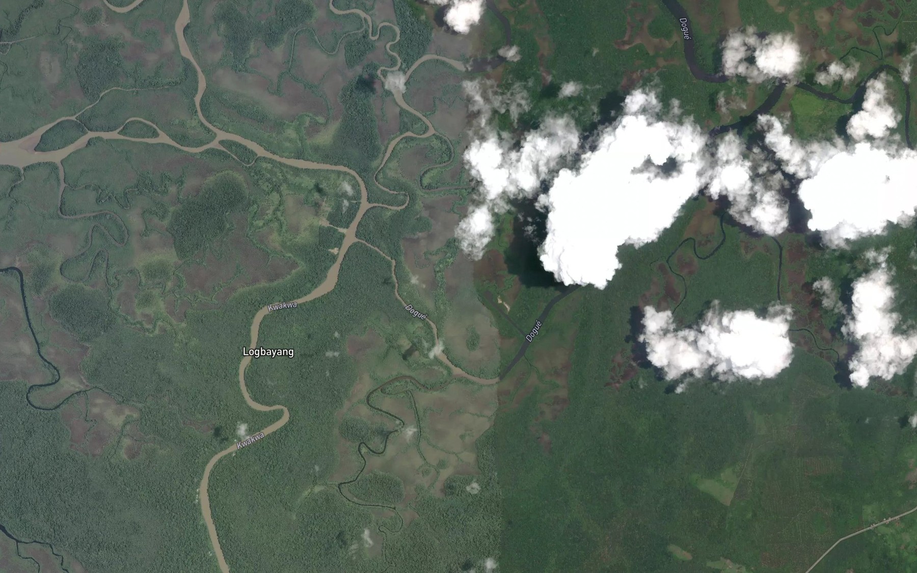 Satellite map of the Ndonga